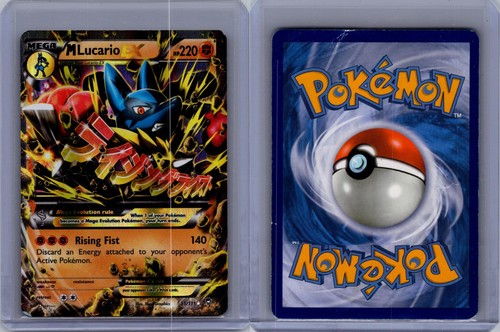 M LUCARIO EX 55/111 HOLO EX RARE FURIOUS FISTS POKEMON DMG