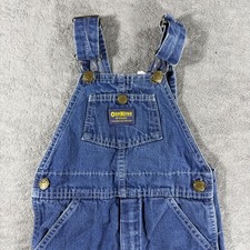OshKosh B'gosh Denim Overalls Kids Size 5 Blue Good Vintage Vestbak Dungarees