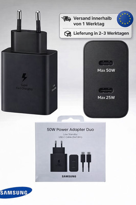 Original Samsung EP T5020 Duo USB C Schnellladegerät 25W+50W  Super Fast Charger