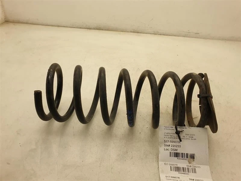 03-09 LEXUS GX470 MOLA DE AR BOBINA DIREITA PASSAGEIRO TRASEIRO 2UZFE - Imagem 2 de 4