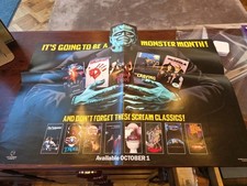 VHS 1986 Vestron Promo Horror Poster Monster Month Video Store