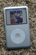 APPLE IPOD CLASSIC 5TH GEN WOLFSON DAC 128GB SD SSD METAL FRONT 2000mAh BATTERY