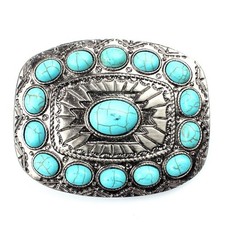 HUABOLA CALYN Turquoise belt buckle western buckles for ladies