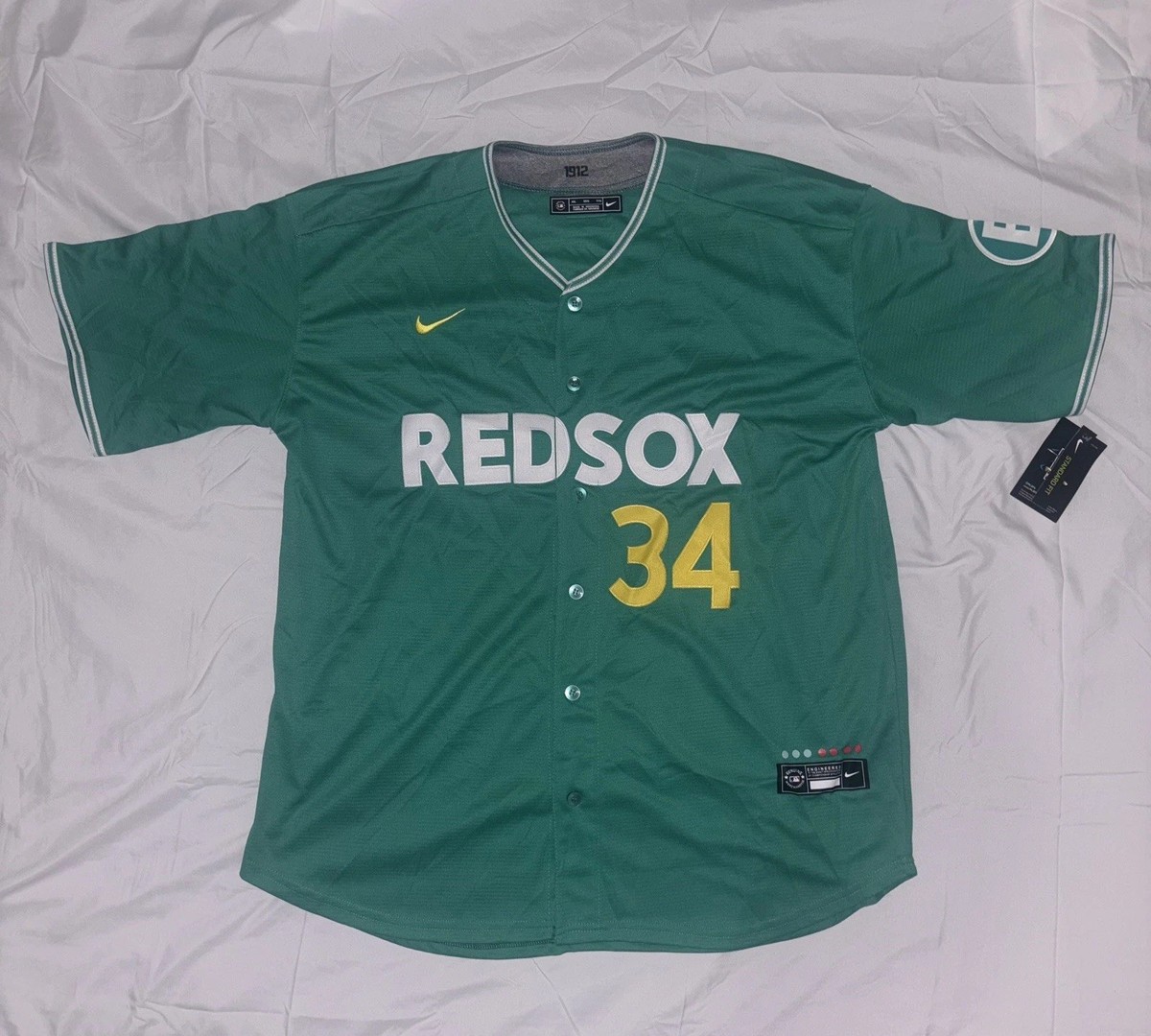 Nike Boston Red Sox David Ortiz City Connect Jersey Green Monster