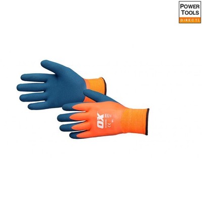 Ox Tools OX-S483909 OX wasserdichter Thermo Latex Handschuh Größe 9/Large EA