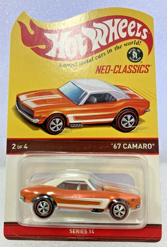 Hot Wheels 2016 1726/7500 RLC '67 Camaro New w/Case Neo Classics Red Line Club