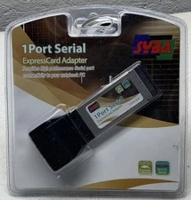 New 1 Port Serial Express Card Adapter RS232 Serial High Performance Notebook PC