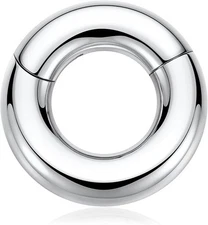 One 0g Segment Clicker Seamless Ring Surgical Steel 316L Prince Albert 1 Oz Sexy