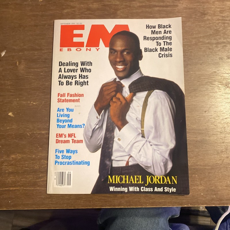 Ebony Male EM magazine MICHAEL JORDAN  cover  - VINTAGE Rare