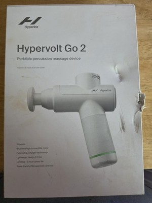 Hyperice Hypervolt Go 2 Handheld Body Massage Device 3 Speed, White