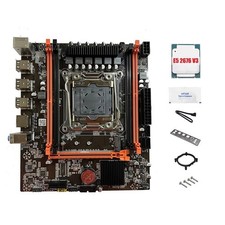 X99E MotherboardE5 2676 V3 CPUThermal Grease Support 4XDDR4