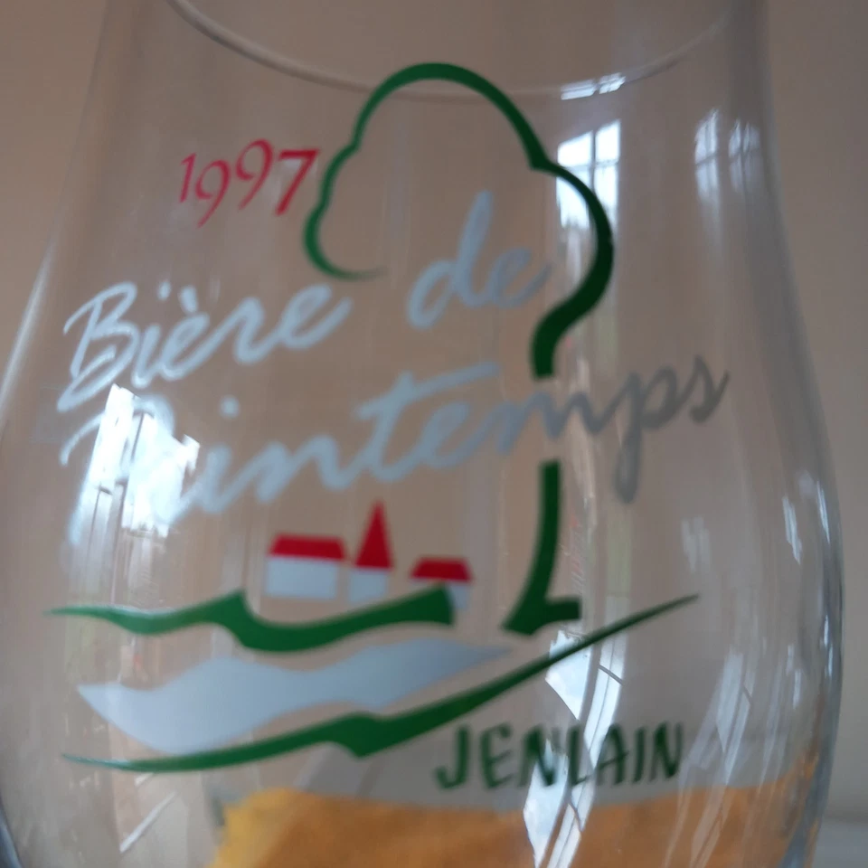 Ancien verre daté 1997 bière de Printemps Brie DUYCK Jenlain - Photo 2/2