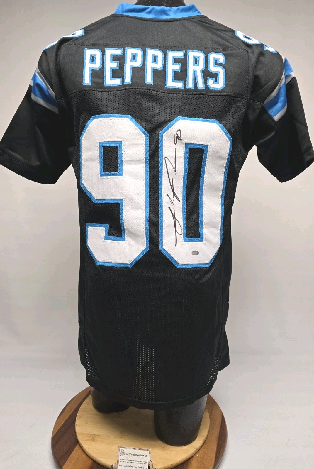 Julius Peppers Autographed Signed Carolina Panthers Jersey HOF Schwartz Bears Packers UNC 