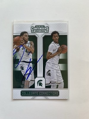 2016 Panini Contender Denzel Valentine Signed Autographed Collegiate Connections