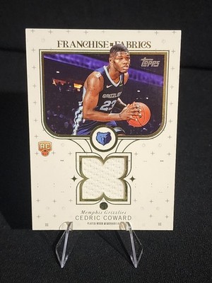 2025-26 Topps - Franchise Fabrics Cedric Coward #FF-CC (MEM, RC)