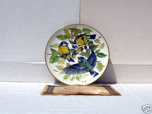 WWF Blaumeise Bird Plate Alemania Edición Limitada 1985 - Imagen 1 de 2