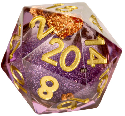 Individuel d20 Elixir Liquid Core Würfel: Aether Abstrakte