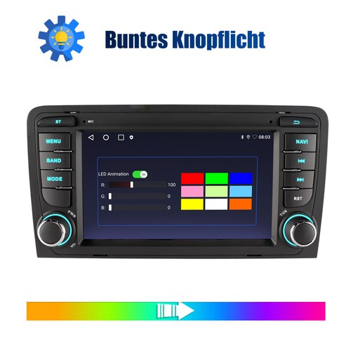 DAB+ Android 13 2+32GB Carplay Autoradio GPS Navi WIFI Für Audi A3 S3 RS3 8V 8P1 - Bild 8 von 16