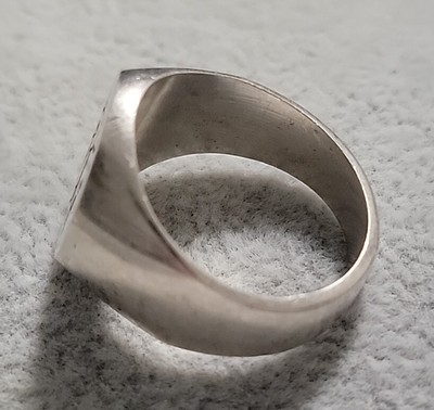 Tree Of Life Adam & Eve Signet Ring Sterling Mexico 925 Size 11 