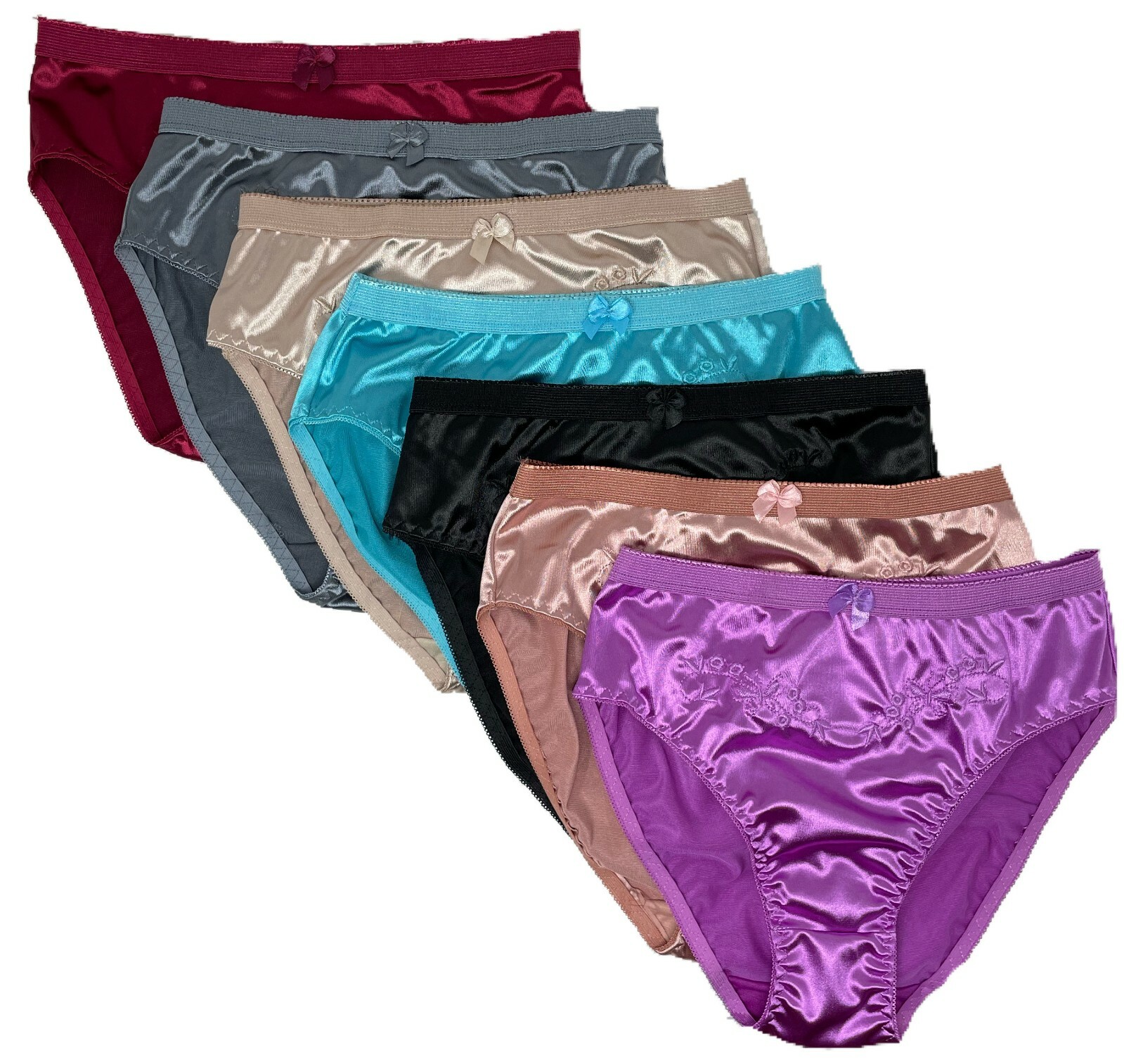 Sissy Style Satin Bikini Bliss: 2 or 6 Pack Shiny Love Panties - Get Yours Now