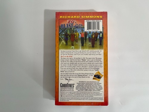 Richard Simmons 80's Blast-Off VHS (2001) Good Times - Factory Sealed - Picture 3 of 3