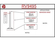 ITM RV9495 Intake Valve QUANTITY DISCOUNT AVA...