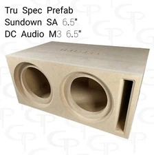 TRU SPEC Prefab Dual 6.5" Ported Subwoofer Enclosure Box Sundown SA / DC M3