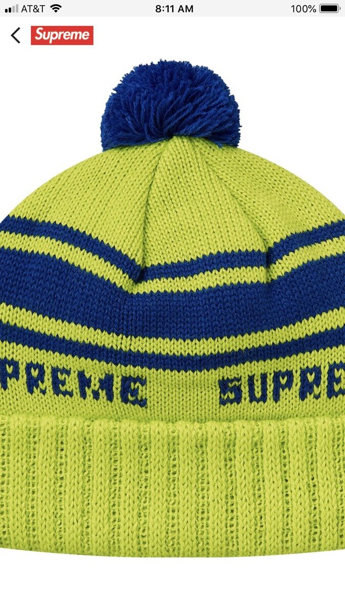 Supreme Classic Stripe Beanie Sold Out Week 10 Fw18 In Hand Supreme Classic Stripe Beanie Sold Out Week 10 Fw18 In Hand