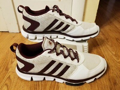 Adidas MI Men's White Silver Dark Red Walking/ Running Shoes