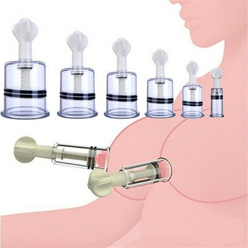 2x Vacuum Rotary Cupping Device Nipple Suckers Set Enlargement NO-Pump  Suction | eBay