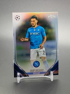 2023-24 Topps Chrome UEFA Refractor #182 ELJIF ELMAS SSC Napoli