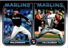 Eli Villalobos/Anthony Maldonado 2024 Topps Update #US305 Miami Marlins
