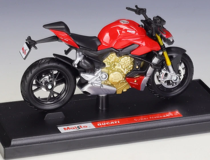 Maisto 1:18 Ducati Super Naked V4 S MOTORCYCLE BIKE DIECAST MODEL NEW IN BOX - Image 3 of 4