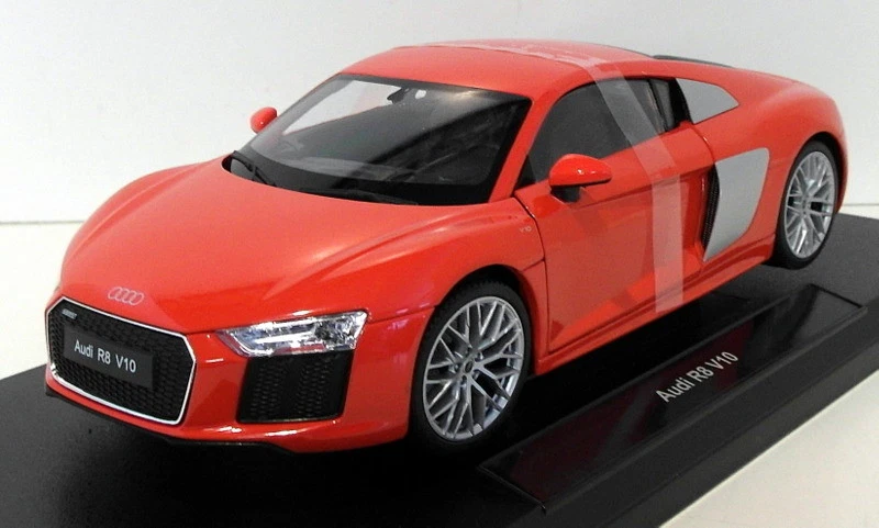 Welly 1/18 Scale Diecast 18052W - Audi R8 V10 - Red - Image 2 of 4
