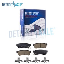 Pair Rear Ceramic Brake Pads w/ Hardware for 2014 2015 2016 Chevrolet Spark EV