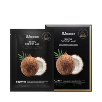 JMSOLUTION TROPICAL COCONUT MASK, Korean Cosmetics, KBeauty, sample