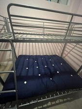 metal bunk bed frame with futon double bottle buunk.with manual