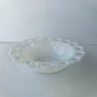 Anchor Hocking Old Colony White Milk Glass Lace Edge 9 1/2" Serving Bowl
