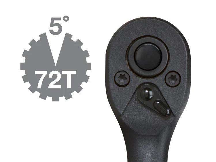 TEKTON 1458 1/2-Inch Drive by 10-Inch Composite Offset Ratchet, 72 Tooth - Image 4 of 4