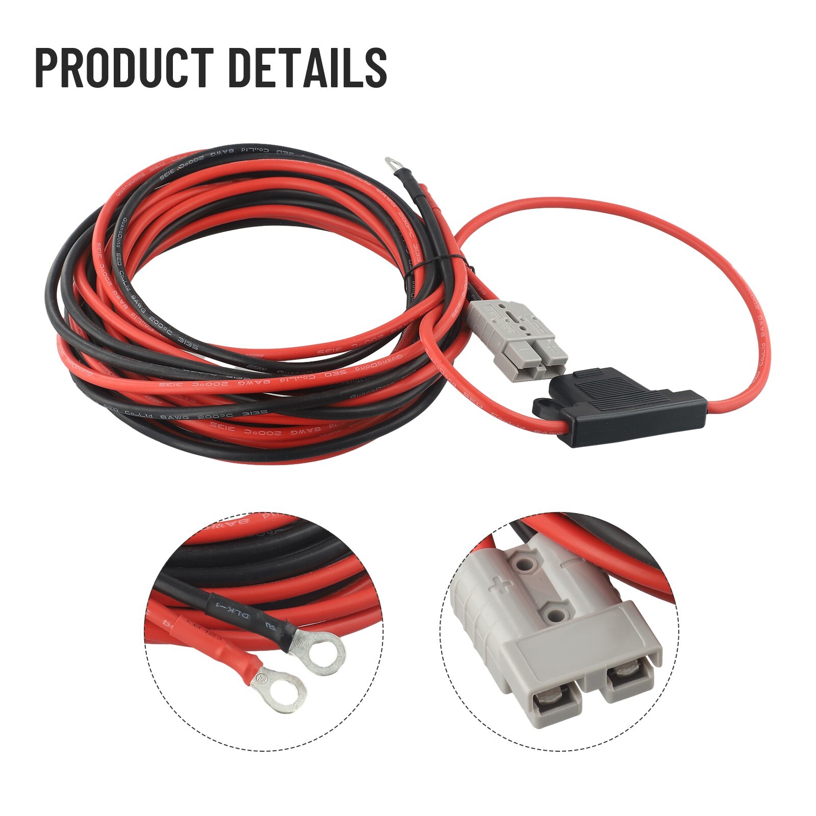 Professional Battery Cable Quick Connect Thick 8 AWG Wiring 6m Cable Length eBay