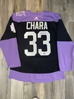 Zdeno Chara Boston Bruins Signed Hockey Fights Cancer Jersey COA