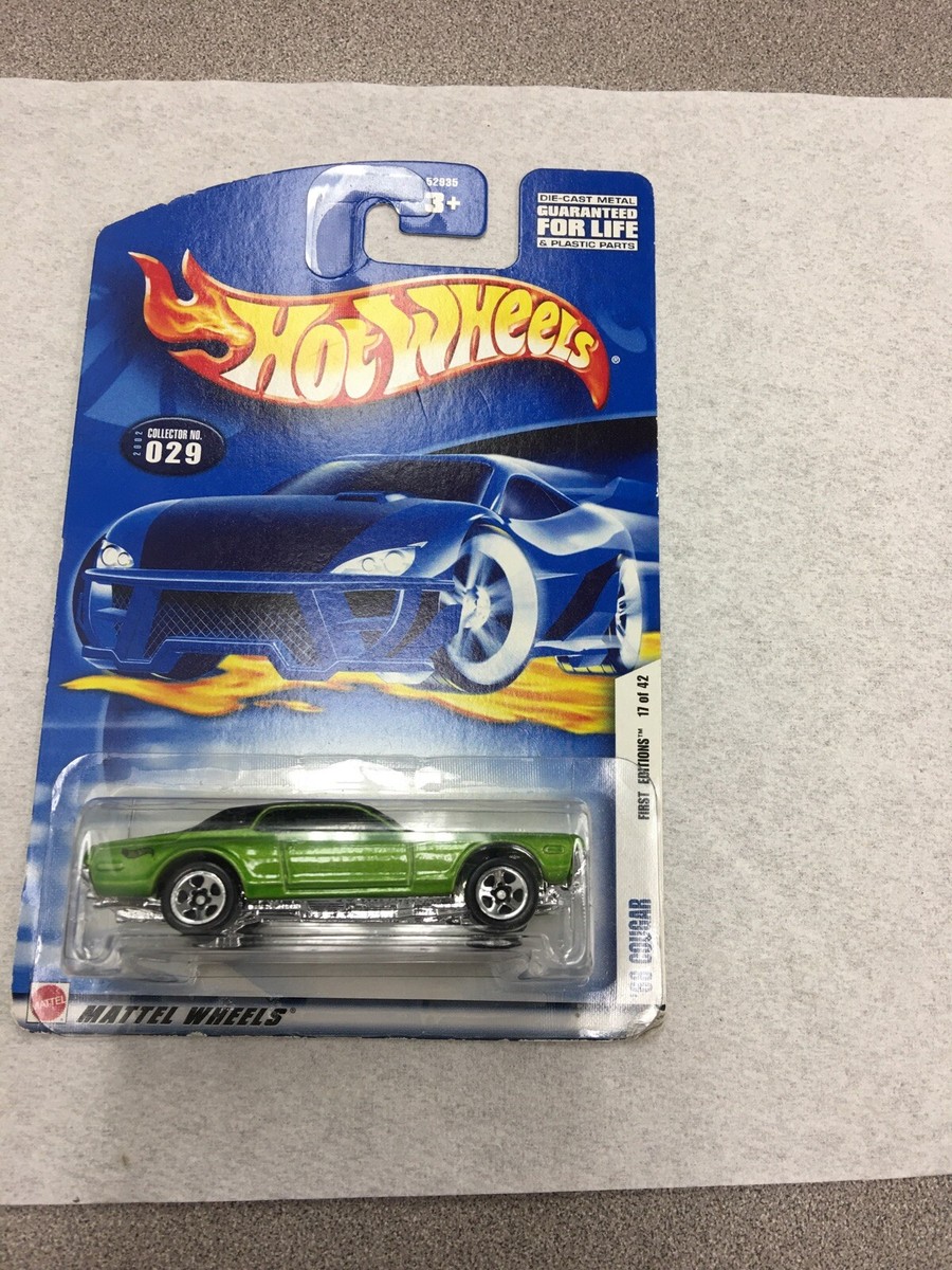 2002 Hot Wheels #29 First Editions 17/42 '68 COUGAR Green Flat