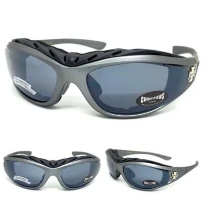 CHOPPERS Eyewear Motorrad Schutzbrille Mit Abnehmbarer Polsterung, Windschutz C3 - Bild 1 von 4