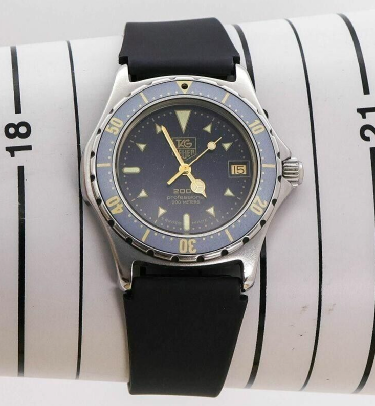 TAG HEUER 2000 Professional 972.613 Moondust Navy Dial Quartz Watch from JP
