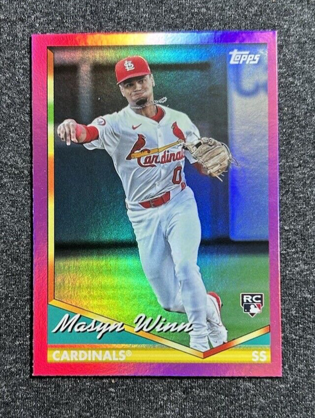2024 Topps Archives Masyn Winn #204 Pink Foilboard RC St. Louis Cardinals