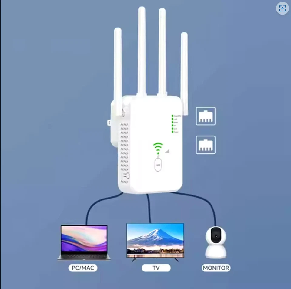 RIPETITORE WIFI WIRELESS, Ripetitore Amplificatore ROUTER ( Extender 300Mbps) - Immagine 4 di 4