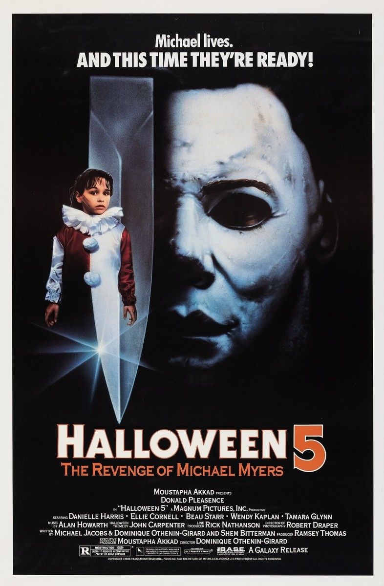 HALLOWEEN 5 (1989) ORIGINAL MOVIE POSTER - ROLLED | eBay