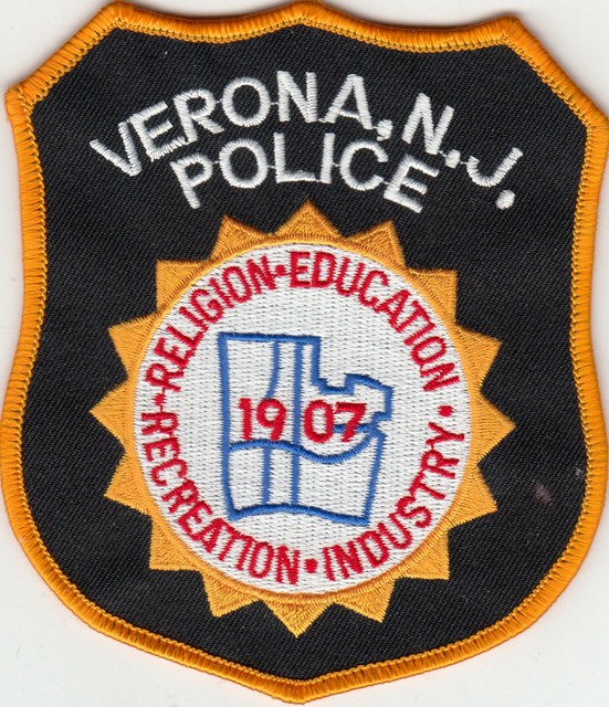 VERONA NEW JERSEY POLICE SHOULDER PATCH NJ eBay