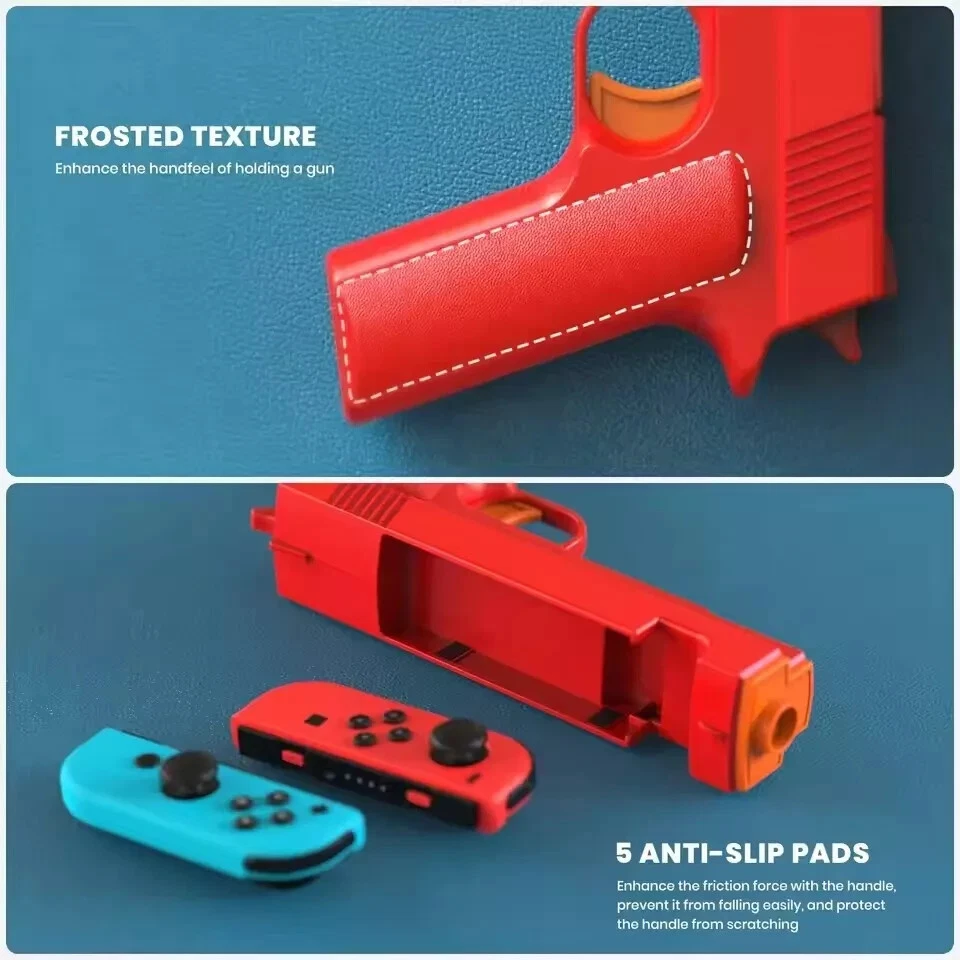 2Guns Nintendo Switch/OLED Joy-Con Shooting Game Controller Motion Grip Shooter - Image 3 of 4