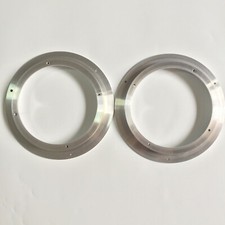 2 Pcs 8" to 6.5" Solid Aluminum Speaker Mat Speaker Ring Mounting Spacer Rings